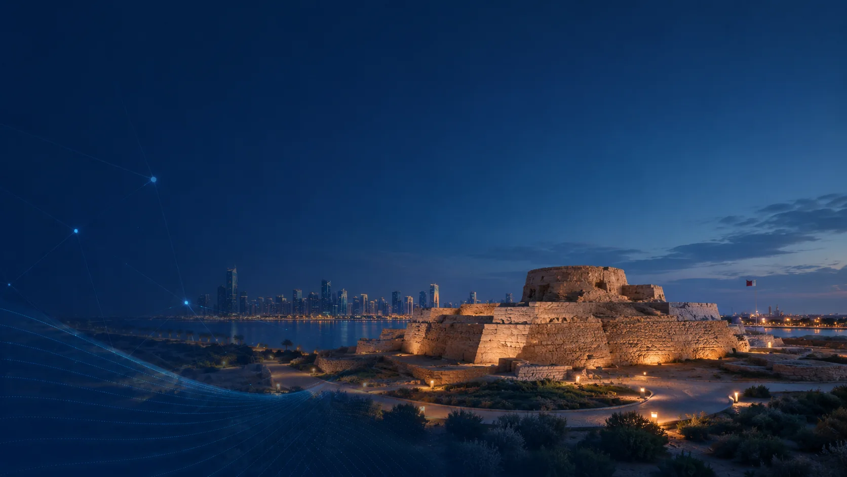 Bahrain Fort heritage landmark hero image for IDRAK strategic consulting